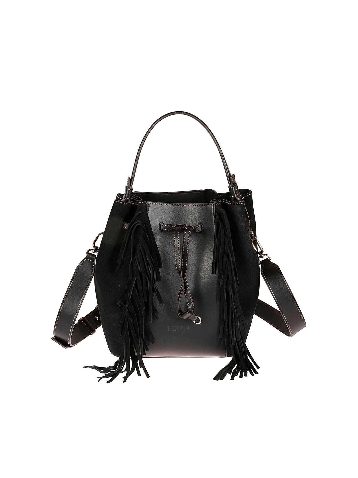 Furla Bucket Hippy Black Bag ZipStyles