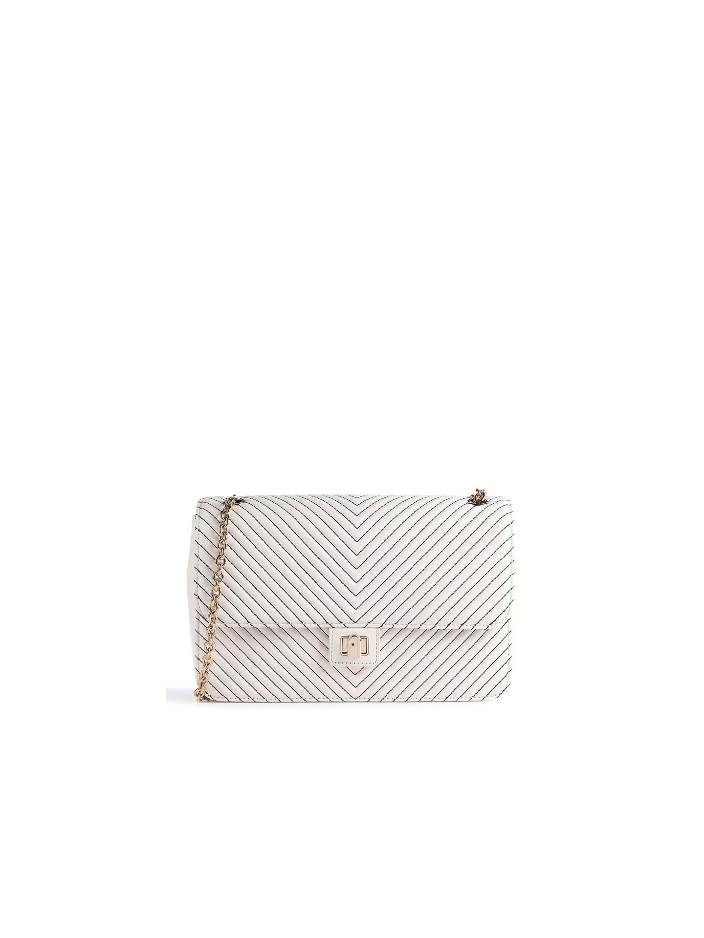 Furla Slim White Crossbody Bag