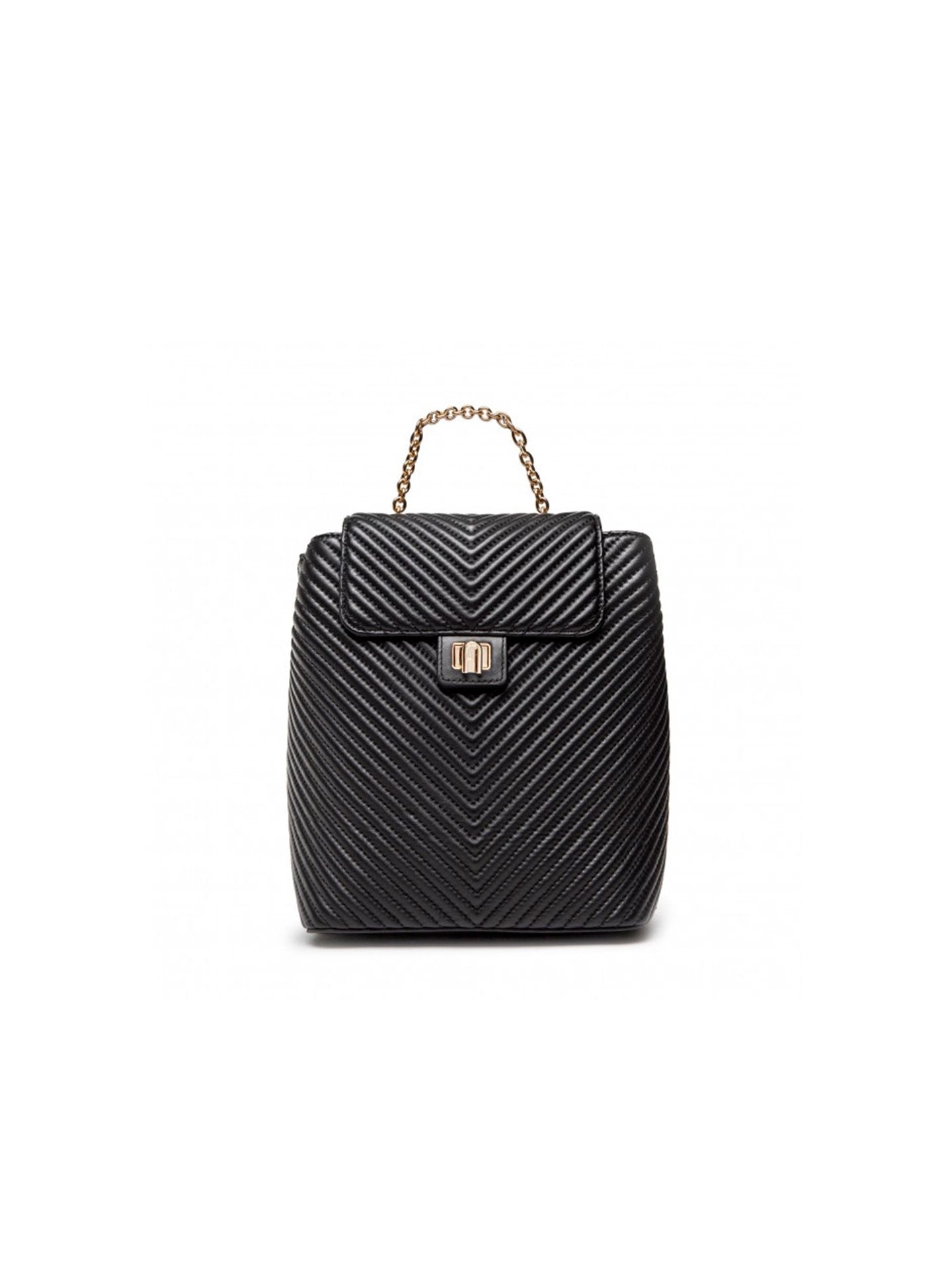 Furla Stylish Black Backpack